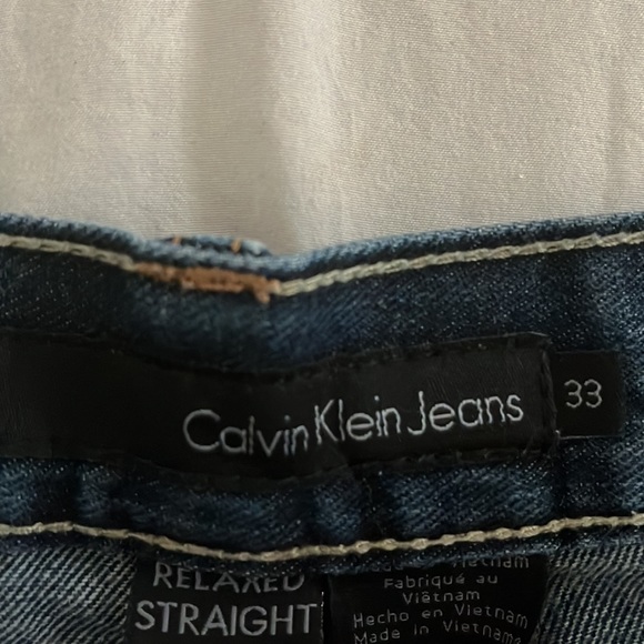 Calvin Klein Relaxed Straight Jeans - Picture 2 of 2